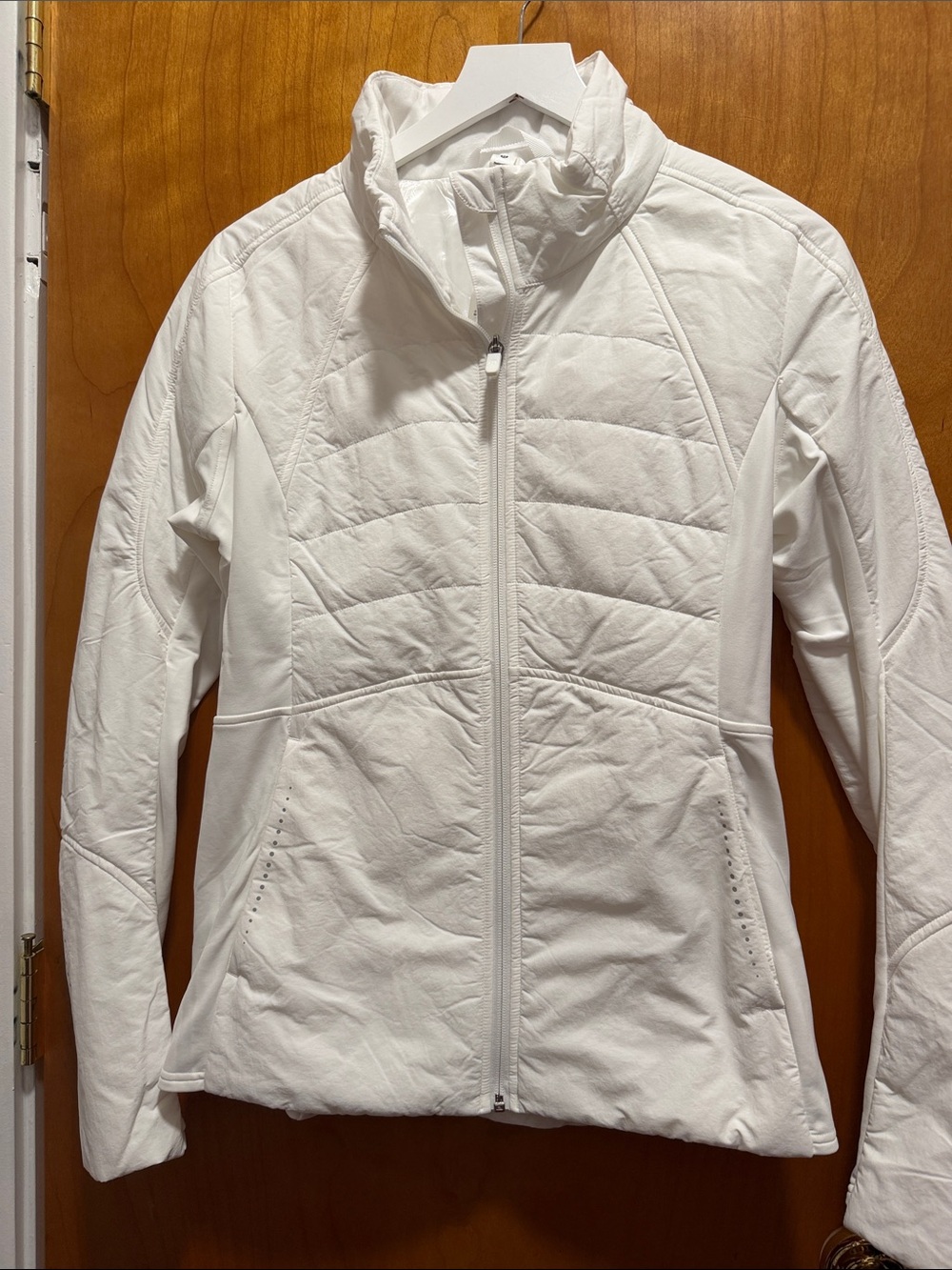 lululemon athletica White Quilted Full-Zip Jacket